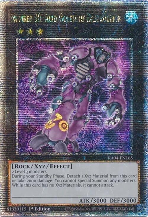 Number 30: Acid Golem of Destruction [RA04-EN165] Quarter Century Secret Rare | Exor Games Bridgewater