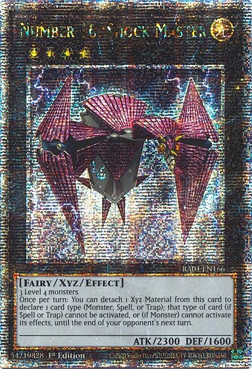Number 16: Shock Master [RA04-EN166] Quarter Century Secret Rare | Exor Games Bridgewater