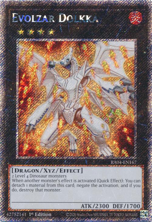 Evolzar Dolkka [RA04-EN167] Platinum Secret Rare | Exor Games Bridgewater