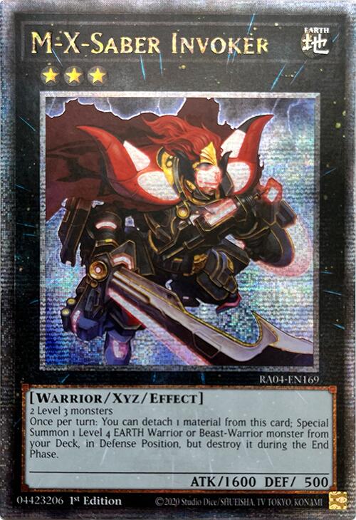 M-X-Saber Invoker [RA04-EN169] Quarter Century Secret Rare | Exor Games Bridgewater