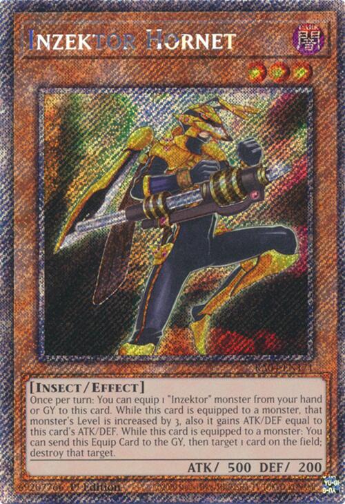 Inzektor Hornet [RA04-EN171] Platinum Secret Rare | Exor Games Bridgewater