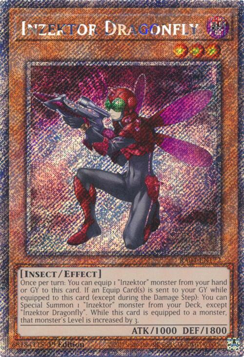 Inzektor Dragonfly [RA04-EN172] Platinum Secret Rare | Exor Games Bridgewater