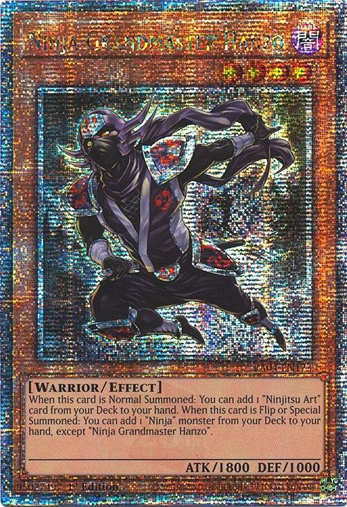 Ninja Grandmaster Hanzo [RA04-EN173] Quarter Century Secret Rare | Exor Games Bridgewater