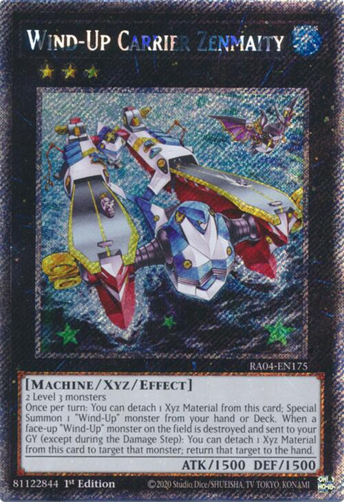 Wind-Up Carrier Zenmaity [RA04-EN175] Platinum Secret Rare | Exor Games Bridgewater