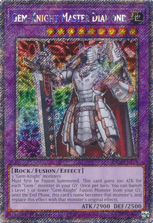 Gem-Knight Master Diamond [RA04-EN178] Platinum Secret Rare | Exor Games Bridgewater