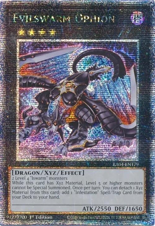 Evilswarm Ophion [RA04-EN179] Quarter Century Secret Rare | Exor Games Bridgewater