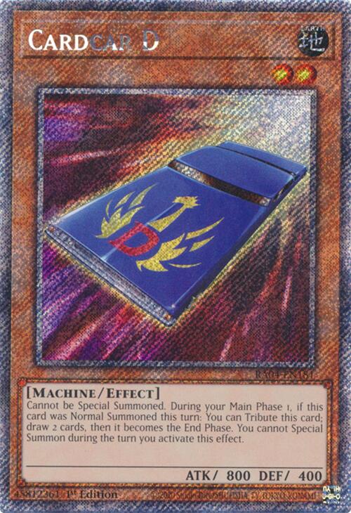 Cardcar D [RA04-EN181] Platinum Secret Rare | Exor Games Bridgewater