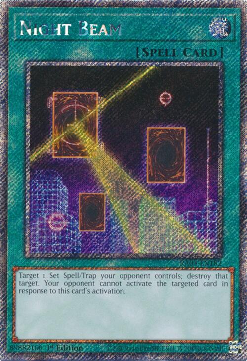 Night Beam [RA04-EN182] Platinum Secret Rare | Exor Games Bridgewater