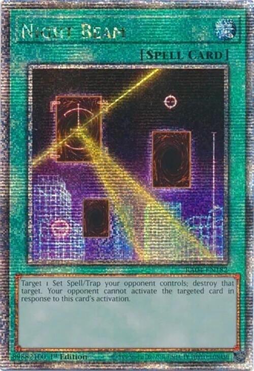 Night Beam [RA04-EN182] Quarter Century Secret Rare | Exor Games Bridgewater