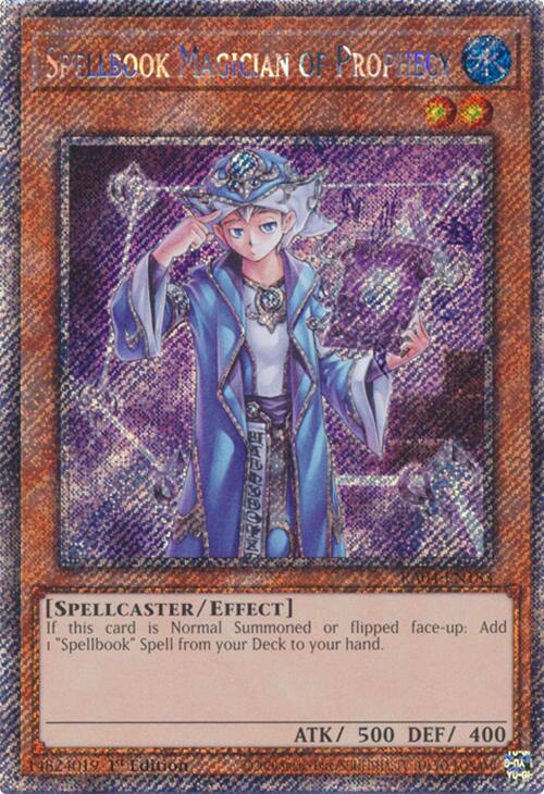 Spellbook Magician of Prophecy [RA04-EN183] Platinum Secret Rare | Exor Games Bridgewater