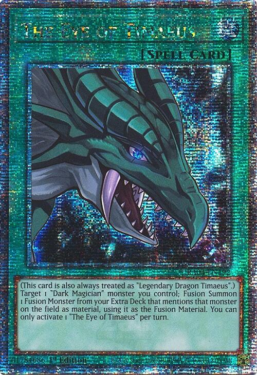The Eye of Timaeus [RA04-EN192] Quarter Century Secret Rare | Exor Games Bridgewater