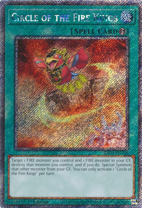 Circle of the Fire Kings [RA04-EN195] Platinum Secret Rare | Exor Games Bridgewater