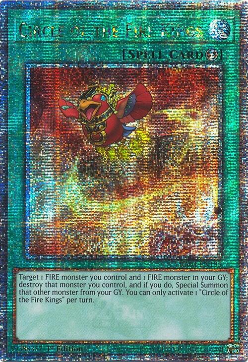 Circle of the Fire Kings [RA04-EN195] Quarter Century Secret Rare | Exor Games Bridgewater