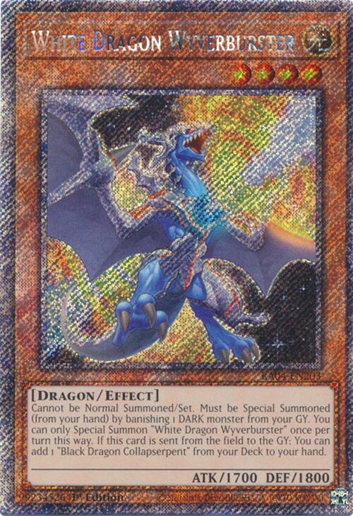 White Dragon Wyverburster [RA04-EN203] Platinum Secret Rare | Exor Games Bridgewater