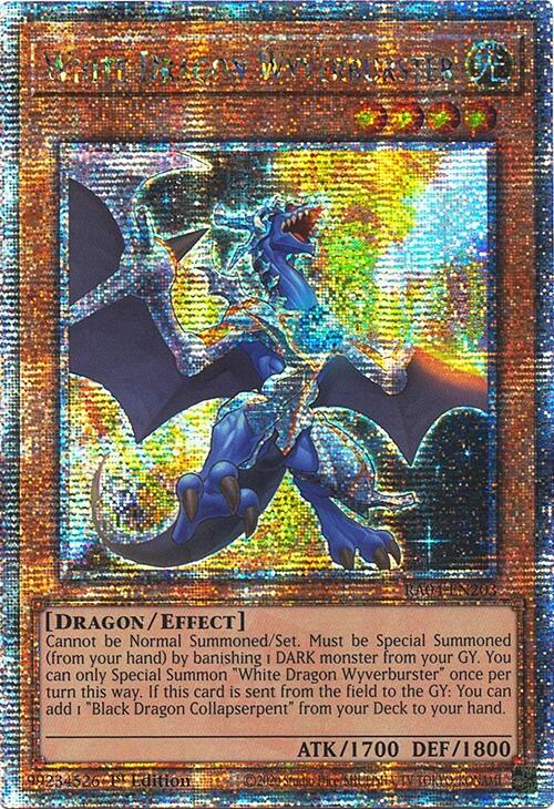 White Dragon Wyverburster [RA04-EN203] Quarter Century Secret Rare | Exor Games Bridgewater