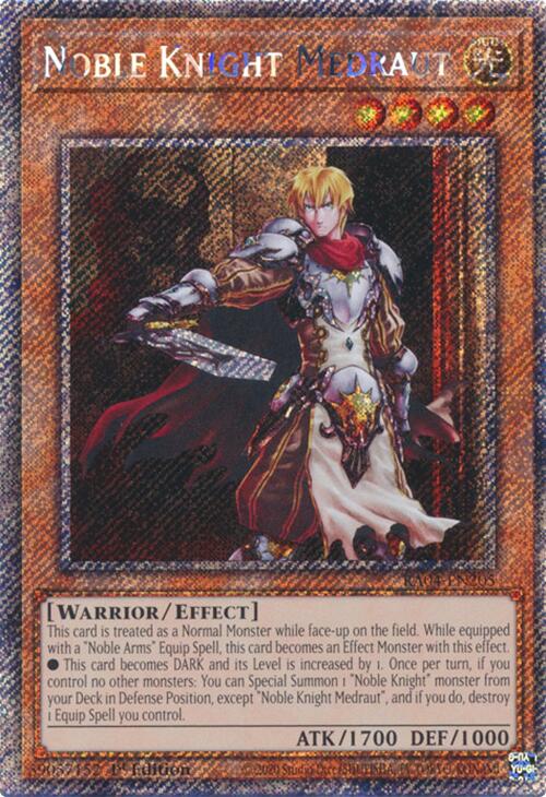 Noble Knight Medraut [RA04-EN205] Platinum Secret Rare | Exor Games Bridgewater
