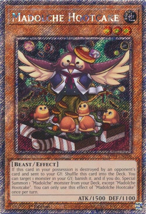 Madolche Hootcake [RA04-EN206] Platinum Secret Rare | Exor Games Bridgewater