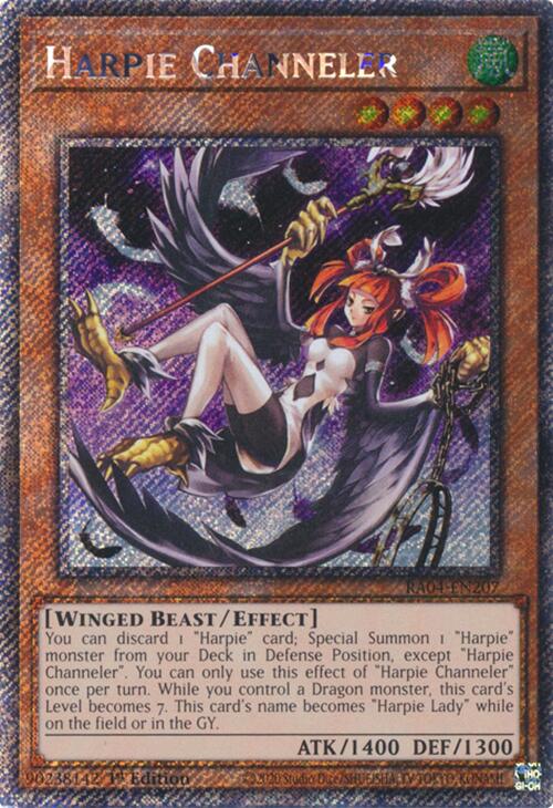 Harpie Channeler [RA04-EN207] Platinum Secret Rare | Exor Games Bridgewater