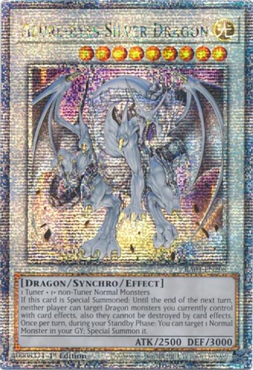 Azure-Eyes Silver Dragon [RA04-EN208] Quarter Century Secret Rare | Exor Games Bridgewater