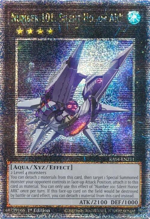 Number 101: Silent Honor ARK [RA04-EN211] Quarter Century Secret Rare | Exor Games Bridgewater