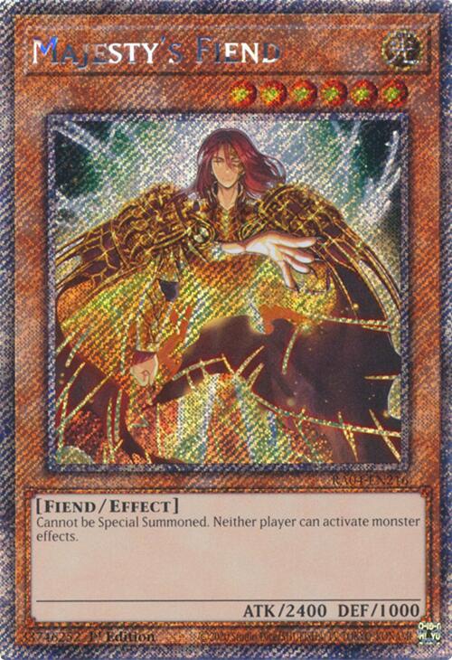 Majesty's Fiend [RA04-EN216] Platinum Secret Rare | Exor Games Bridgewater