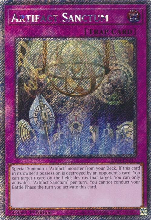 Artifact Sanctum [RA04-EN217] Platinum Secret Rare | Exor Games Bridgewater
