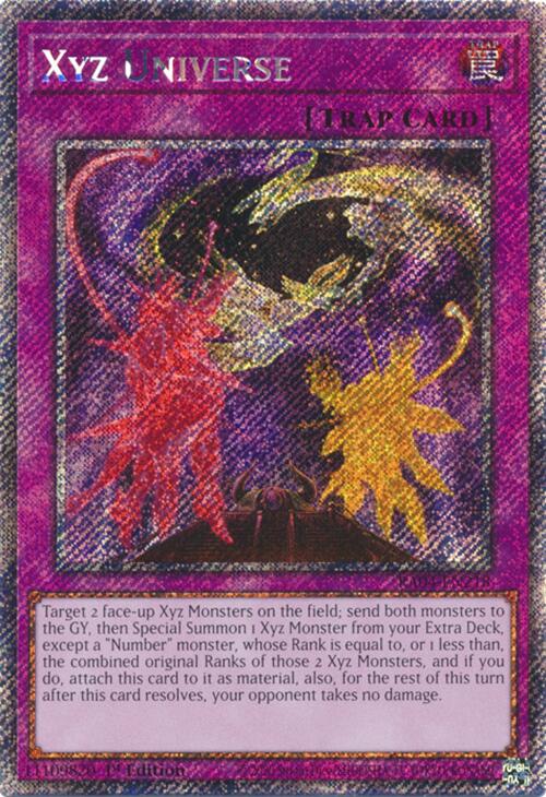 Xyz Universe [RA04-EN218] Platinum Secret Rare | Exor Games Bridgewater