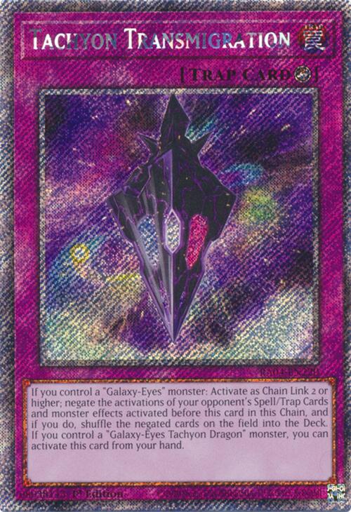 Tachyon Transmigration [RA04-EN220] Platinum Secret Rare | Exor Games Bridgewater