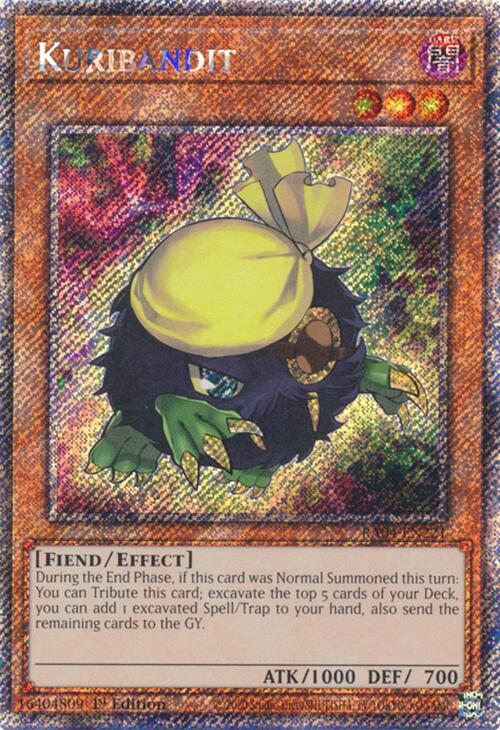 Kuribandit [RA04-EN221] Platinum Secret Rare | Exor Games Bridgewater
