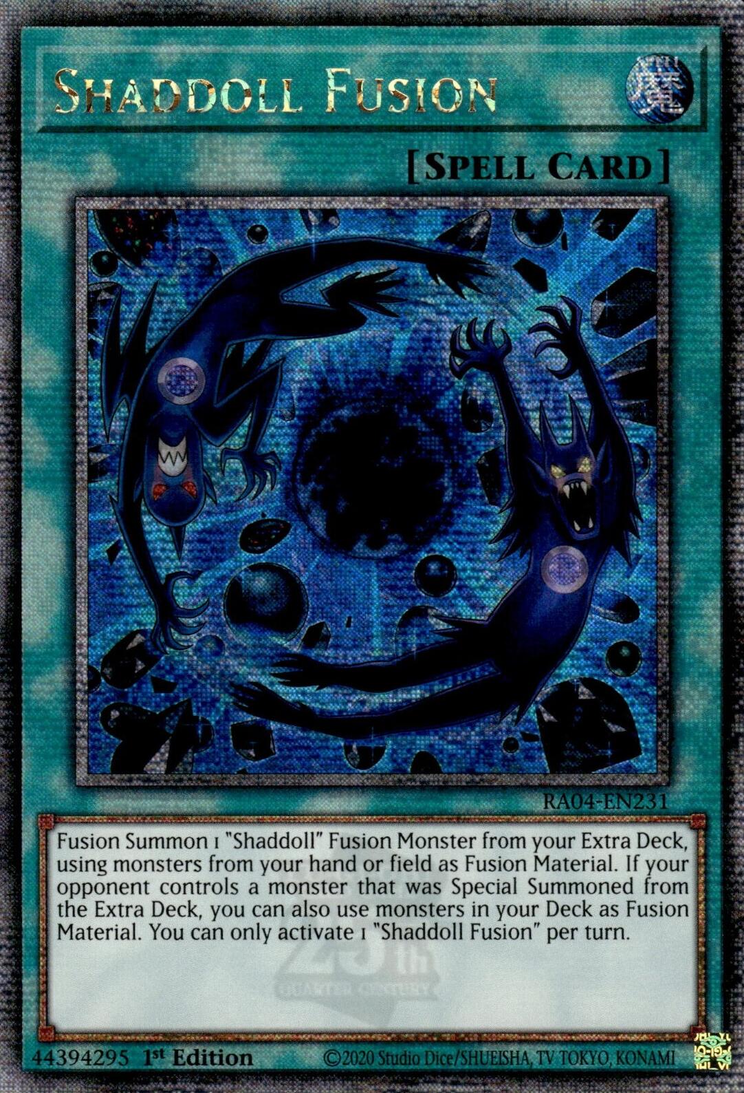 Shaddoll Fusion [RA04-EN231] Quarter Century Secret Rare | Exor Games Bridgewater
