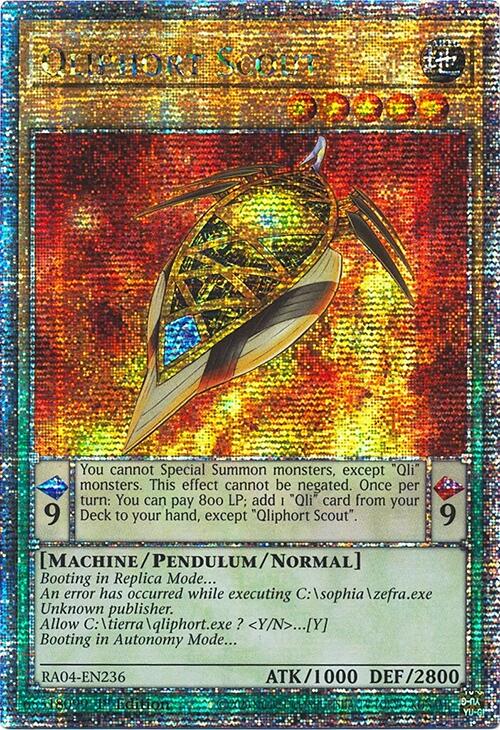 Qliphort Scout [RA04-EN236] Quarter Century Secret Rare | Exor Games Bridgewater