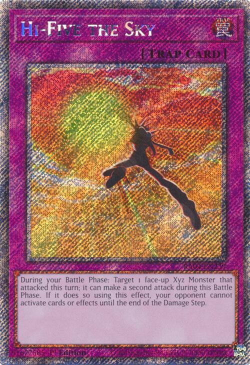 Hi-Five the Sky [RA04-EN239] Platinum Secret Rare | Exor Games Bridgewater