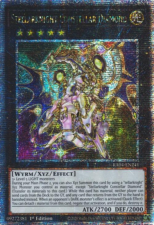 Stellarknight Constellar Diamond [RA04-EN241] Quarter Century Secret Rare | Exor Games Bridgewater