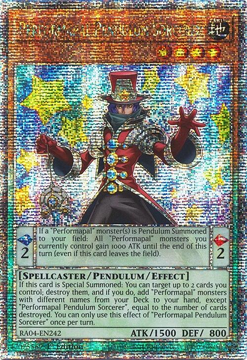 Performapal Pendulum Sorcerer [RA04-EN242] Quarter Century Secret Rare | Exor Games Bridgewater