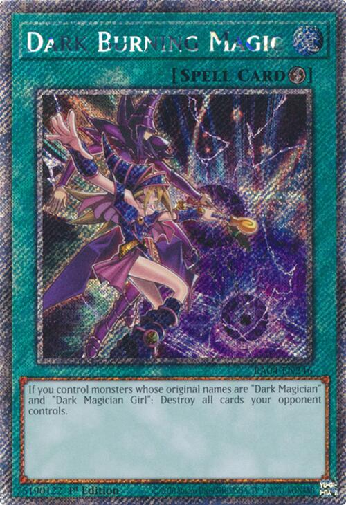 Dark Burning Magic [RA04-EN246] Platinum Secret Rare | Exor Games Bridgewater