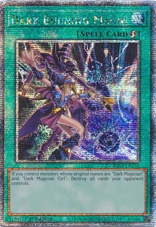 Dark Burning Magic [RA04-EN246] Quarter Century Secret Rare | Exor Games Bridgewater