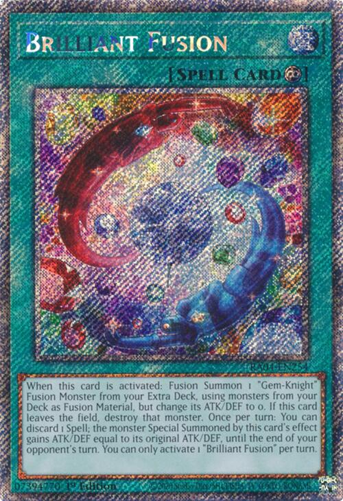 Brilliant Fusion [RA04-EN254] Platinum Secret Rare | Exor Games Bridgewater
