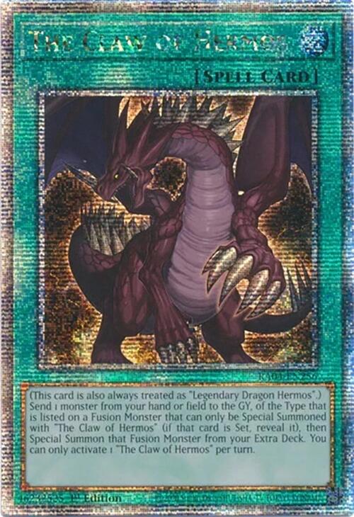 The Claw of Hermos [RA04-EN256] Quarter Century Secret Rare | Exor Games Bridgewater