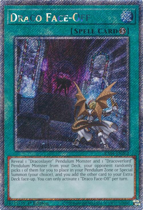 Draco Face-Off [RA04-EN262] Platinum Secret Rare | Exor Games Bridgewater