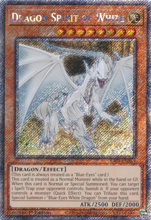 Dragon Spirit of White [RA04-EN265] Platinum Secret Rare | Exor Games Bridgewater