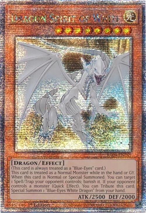 Dragon Spirit of White [RA04-EN265] Quarter Century Secret Rare | Exor Games Bridgewater