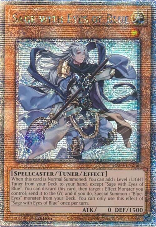 Sage with Eyes of Blue [RA04-EN266] Quarter Century Secret Rare | Exor Games Bridgewater