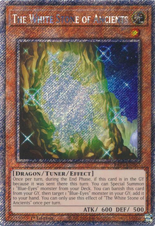 The White Stone of Ancients [RA04-EN267] Platinum Secret Rare | Exor Games Bridgewater