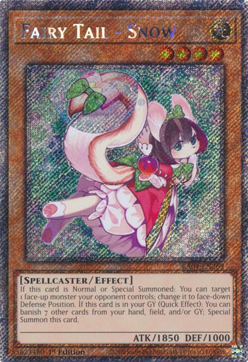 Fairy Tail - Snow [RA04-EN269] Platinum Secret Rare | Exor Games Bridgewater