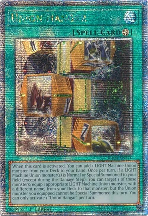 Union Hangar [RA04-EN270] Quarter Century Secret Rare | Exor Games Bridgewater