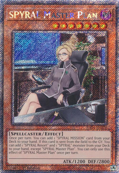 SPYRAL Master Plan [RA04-EN276] Platinum Secret Rare | Exor Games Bridgewater