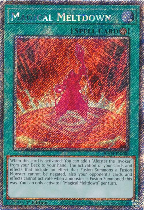 Magical Meltdown [RA04-EN280] Platinum Secret Rare | Exor Games Bridgewater