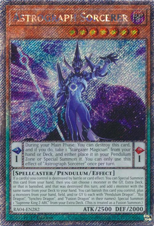Astrograph Sorcerer [RA04-EN282] Platinum Secret Rare | Exor Games Bridgewater