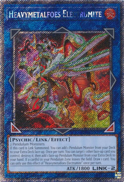 Heavymetalfoes Electrumite [RA04-EN292] Platinum Secret Rare | Exor Games Bridgewater