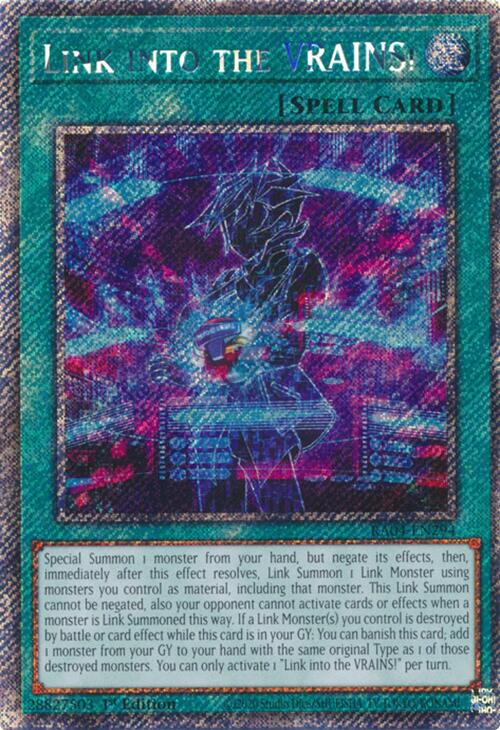 Link into the VRAINS! [RA04-EN294] Platinum Secret Rare | Exor Games Bridgewater
